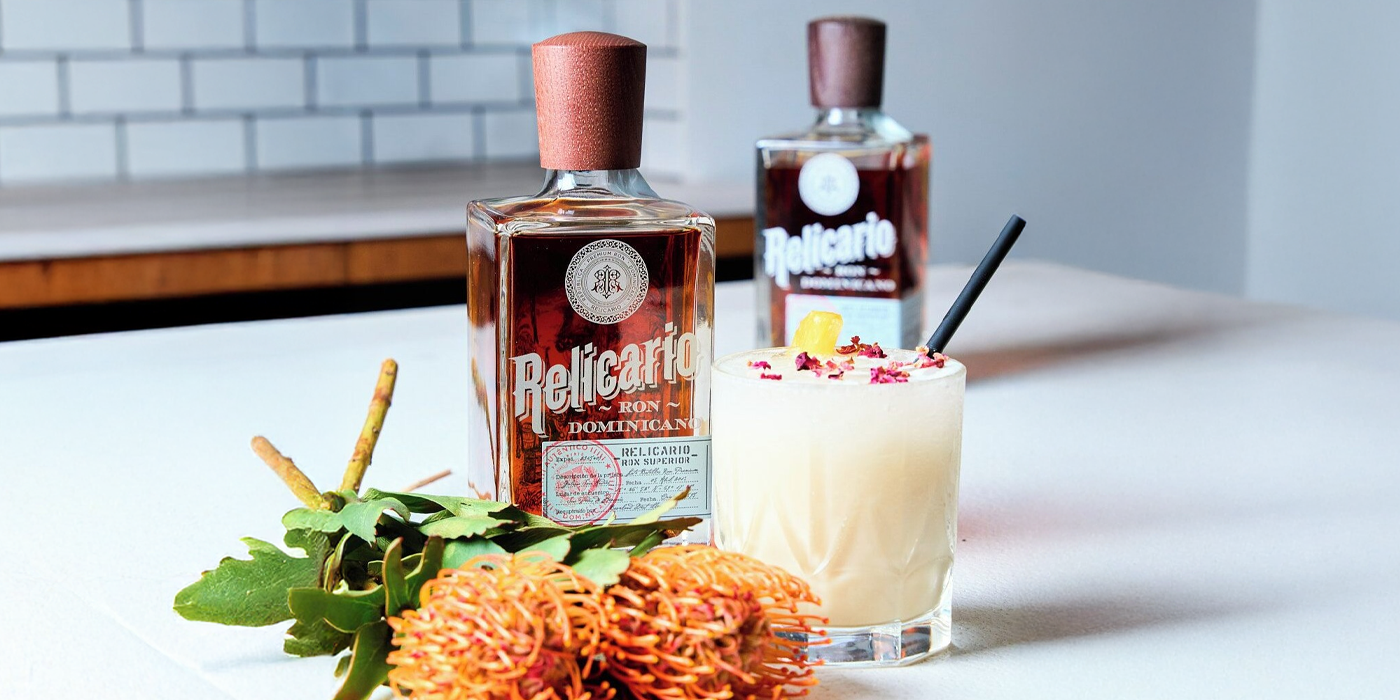 Relicario Ron Dominicano Superior se 2 sklenicemi